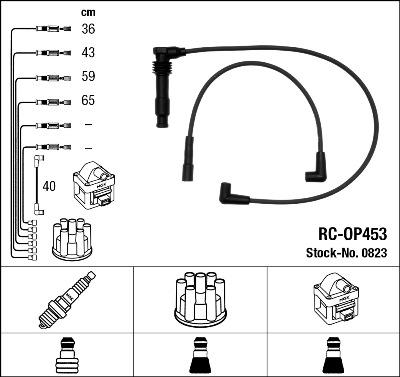 NGK 0823 - Kit cavi accensione autozon.pro