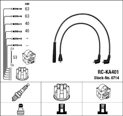 NGK 0714 - Kit cavi accensione autozon.pro