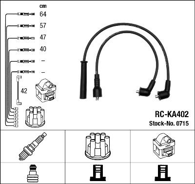 NGK 0715 - Kit cavi accensione autozon.pro