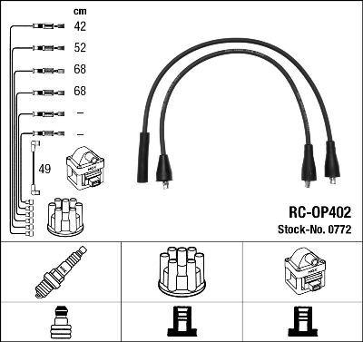 NGK 0772 - Kit cavi accensione autozon.pro