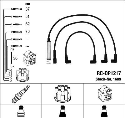 NGK 1689 - Kit cavi accensione autozon.pro