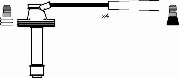 NGK 8492 - Kit cavi accensione autozon.pro