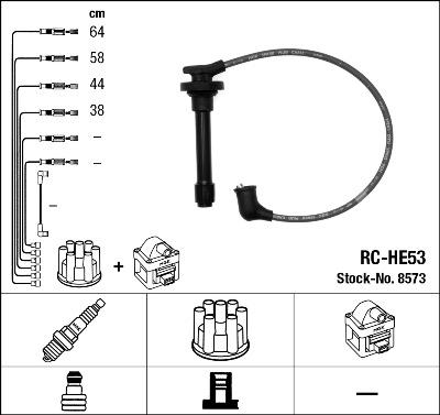 NGK 8573 - Kit cavi accensione autozon.pro