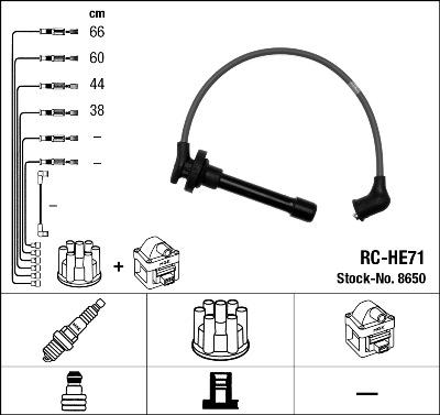 NGK 8650 - Kit cavi accensione autozon.pro