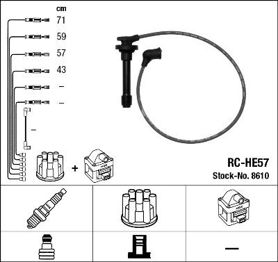 NGK 8610 - Kit cavi accensione autozon.pro