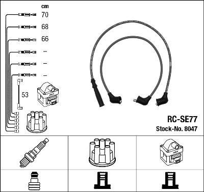 NGK 8047 - Kit cavi accensione autozon.pro