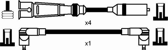 NGK 8262 - Kit cavi accensione autozon.pro