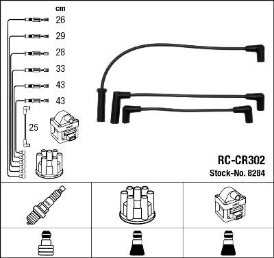 NGK 8284 - Kit cavi accensione autozon.pro