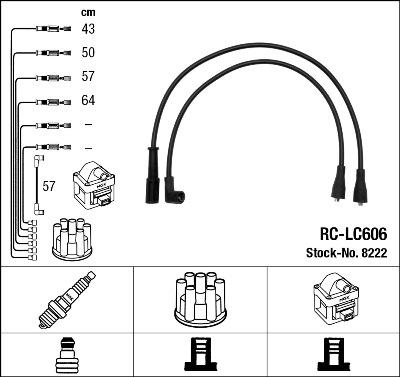 NGK 8222 - Kit cavi accensione autozon.pro