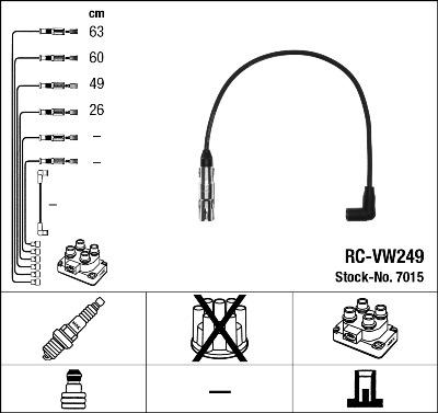 NGK 7015 - Kit cavi accensione autozon.pro