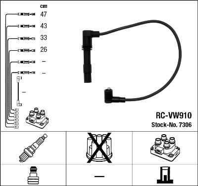 NGK 7306 - Kit cavi accensione autozon.pro