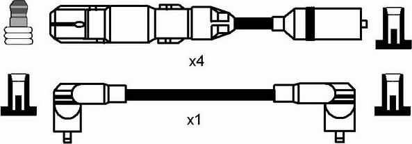 NGK 7318 - Kit cavi accensione autozon.pro