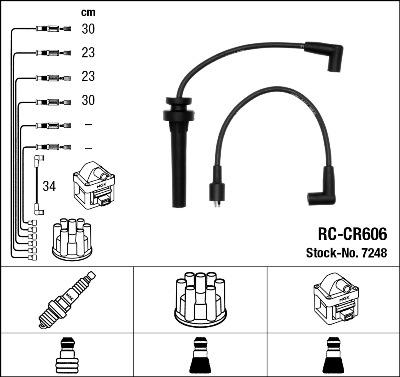 NGK 7248 - Kit cavi accensione autozon.pro