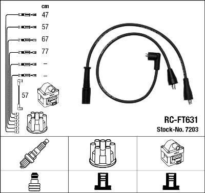 NGK 7203 - Kit cavi accensione autozon.pro