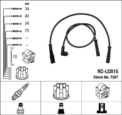 NGK 7207 - Kit cavi accensione autozon.pro