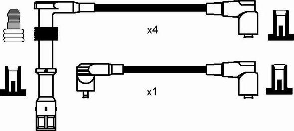 NGK 7709 - Kit cavi accensione autozon.pro