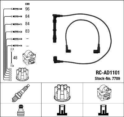 NGK 7709 - Kit cavi accensione autozon.pro