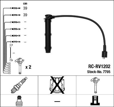 NGK 7705 - Kit cavi accensione autozon.pro