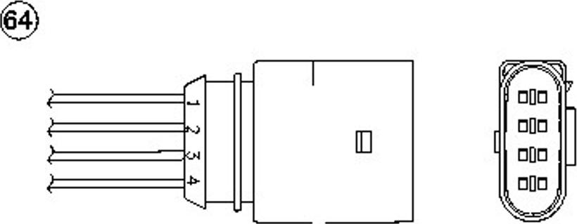 NGK OZA532-V4 - Sonda lambda autozon.pro