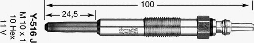 NGK Y-516J - Candeletta autozon.pro