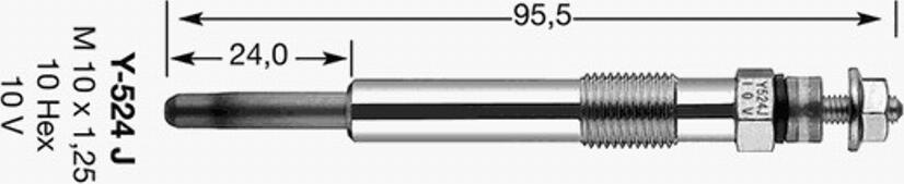 NGK Y-524J - Candeletta autozon.pro