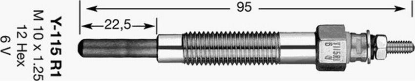 NGK Y-115R1 - Candeletta autozon.pro