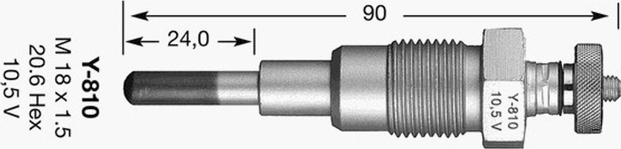 NGK Y-810 - Candeletta autozon.pro