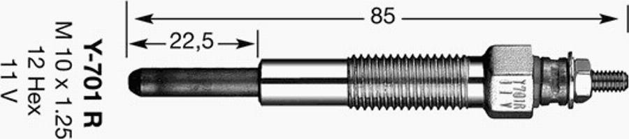 NGK Y-701 R - Candeletta autozon.pro