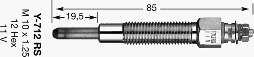 NGK Y-712 RS - Candeletta autozon.pro