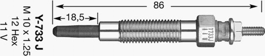 NGK Y-733J - Candeletta autozon.pro