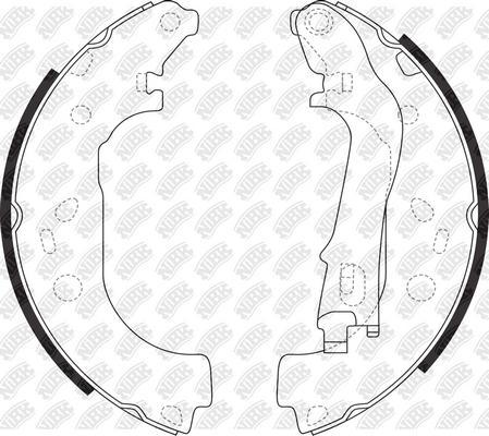 NiBK FN41002 - Kit ganasce freno autozon.pro