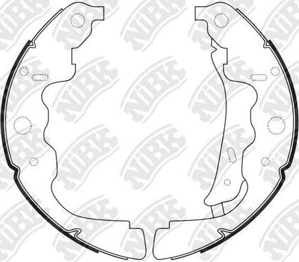 NiBK FN43551 - Kit ganasce freno autozon.pro