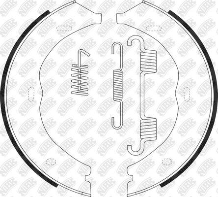 NiBK FN0694 - Kit ganasce, Freno stazionamento autozon.pro