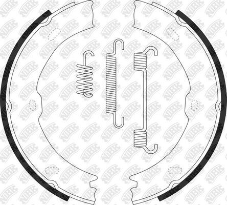 NiBK FN0693 - Kit ganasce, Freno stazionamento autozon.pro