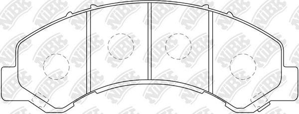 NiBK PN4491 - Kit pastiglie freno, Freno a disco autozon.pro