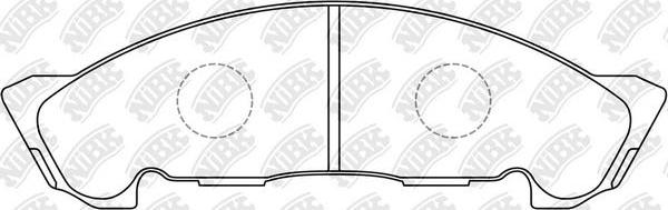 NiBK PN4384 - Kit pastiglie freno, Freno a disco autozon.pro