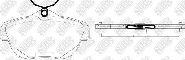 NiBK PN42002 - Kit pastiglie freno, Freno a disco autozon.pro