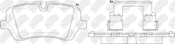 NiBK PN47001 - Kit pastiglie freno, Freno a disco autozon.pro