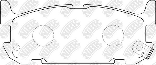 NiBK PN5487 - Kit pastiglie freno, Freno a disco autozon.pro