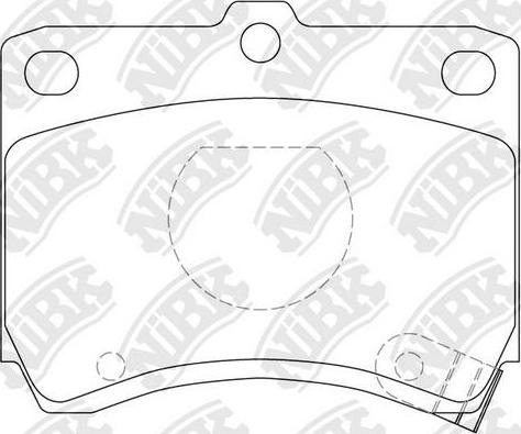 NiBK PN5165 - Kit pastiglie freno, Freno a disco autozon.pro