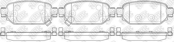 NiBK PN5819 - Kit pastiglie freno, Freno a disco autozon.pro