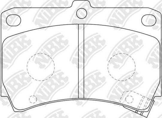 NiBK PN5232 - Kit pastiglie freno, Freno a disco autozon.pro