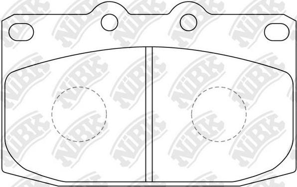 NiBK PN5279 - Kit pastiglie freno, Freno a disco autozon.pro