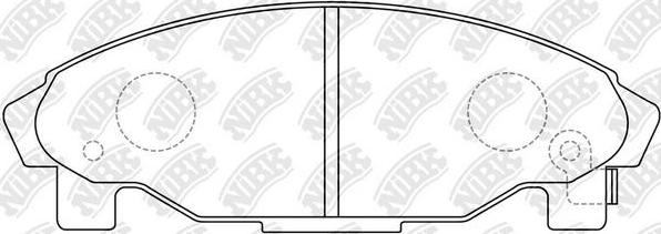 NiBK PN6340 - Kit pastiglie freno, Freno a disco autozon.pro