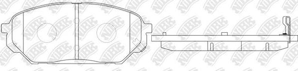 NiBK PN0456 - Kit pastiglie freno, Freno a disco autozon.pro