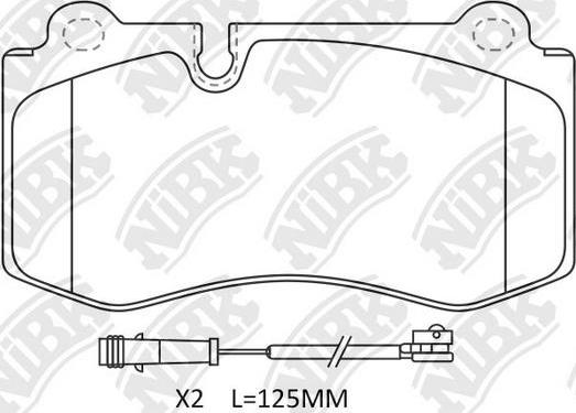 NiBK PN0453W - Kit pastiglie freno, Freno a disco autozon.pro