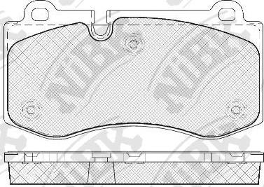 NiBK PN0453 - Kit pastiglie freno, Freno a disco autozon.pro