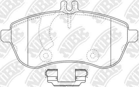 NiBK PN0452W - Kit pastiglie freno, Freno a disco autozon.pro