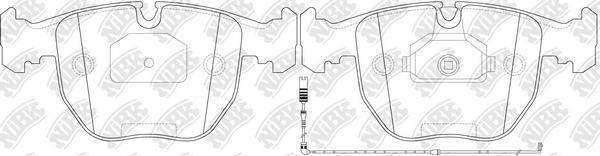 NiBK PN0401W - Kit pastiglie freno, Freno a disco autozon.pro