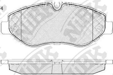 NiBK PN0410 - Kit pastiglie freno, Freno a disco autozon.pro